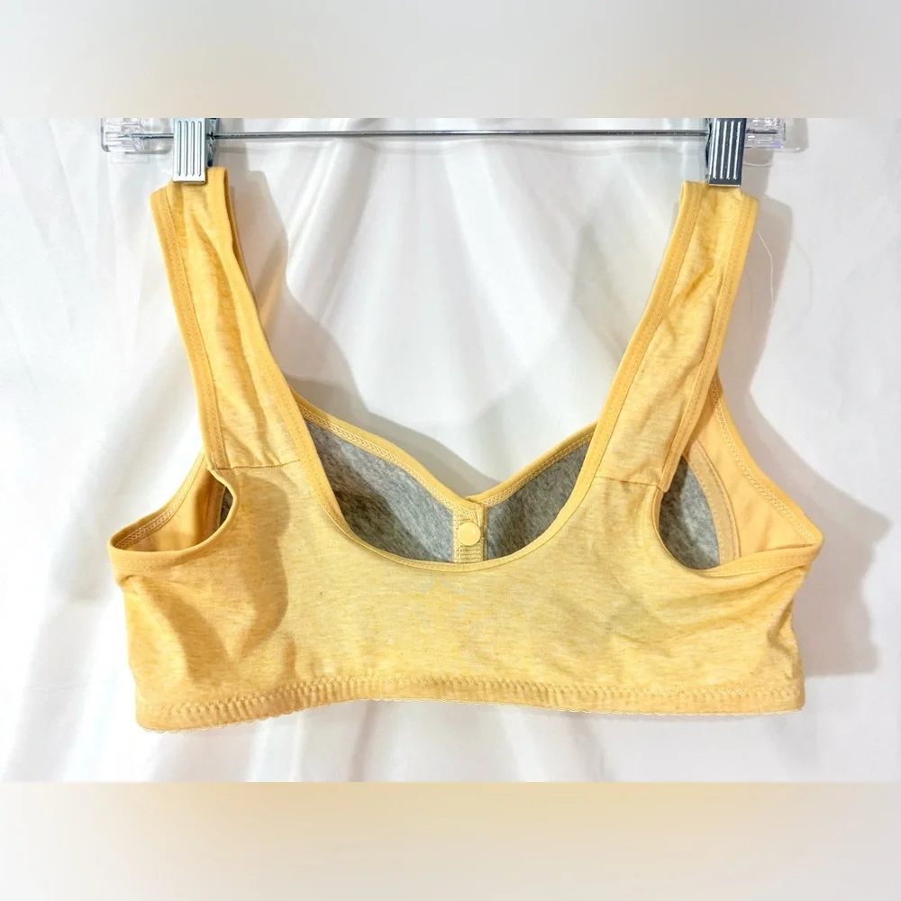 Daisy Bra Lightweight With Front Snap Closure In A Floral Daisy Print Size 38 - Picture 5 of 8